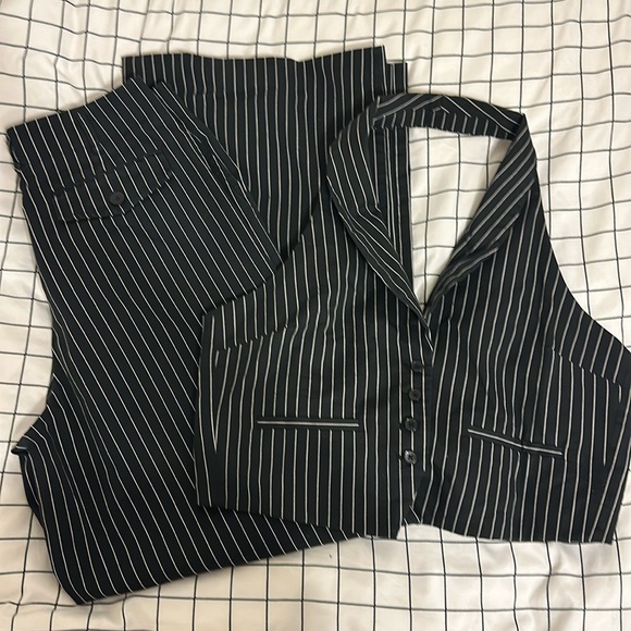 Pinstripe Maeve Vest and Trouser Set - Picture 1 of 6